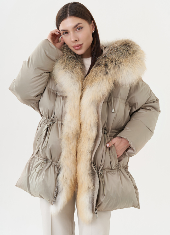 Пуховик женский с капюшоном  модель № 25939 в рассрочку