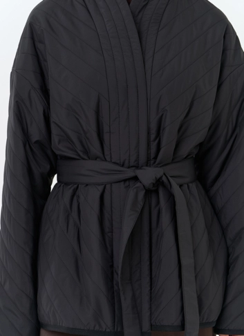 Женская куртка кимоно с поясом