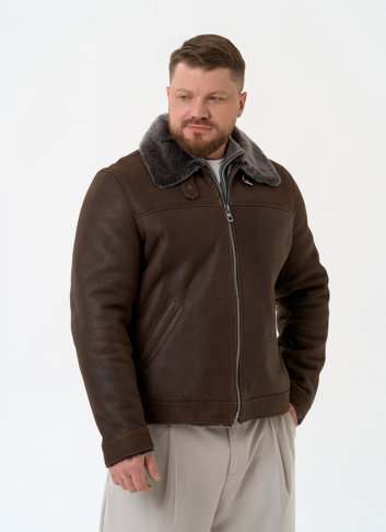 Мужская натуральная дубленка
