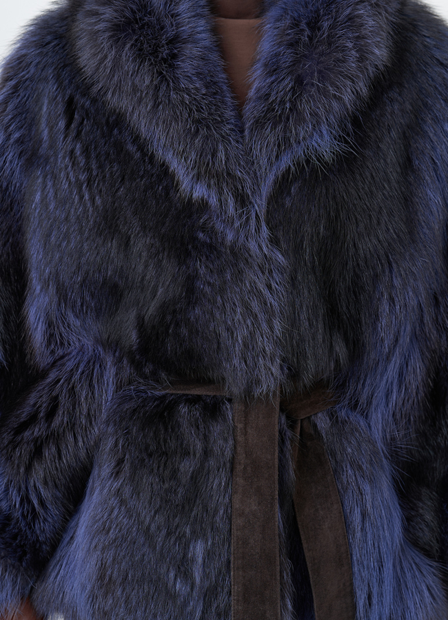 Шуба из енота летучая мышь модель № 29486 универмаг малина