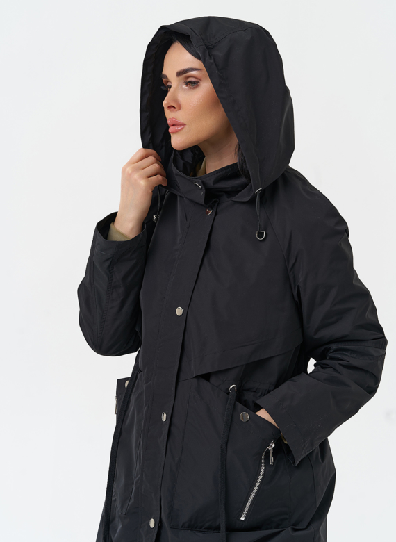 Плащ женский с капюшоном