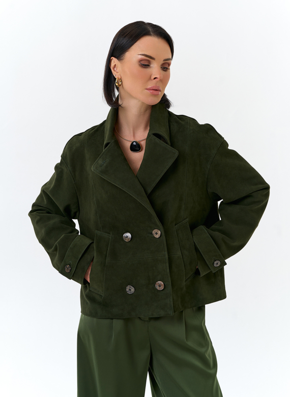 Женская куртка из натуральной замши