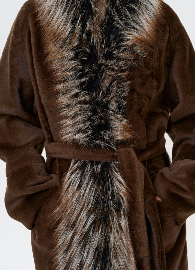 Женская дубленка из овчины Cortos модель № 31399 универмаг малина