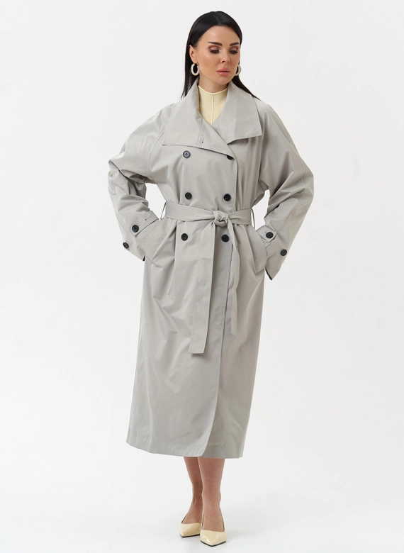 Длинный женский плащ 