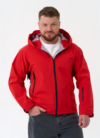 Мужская ветровка красного цвета