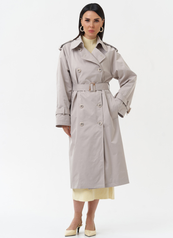 Женский плащ с английским воротником