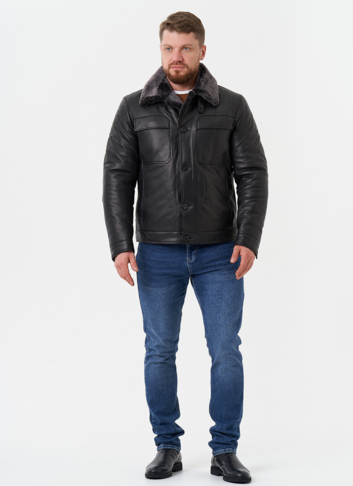Мужская куртка из натуральной кожи