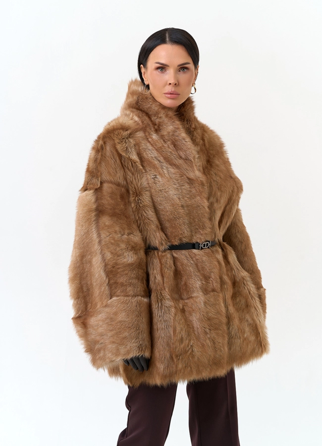 Женская двухсторонняя дубленка модель № 34381 универмаг малина фото