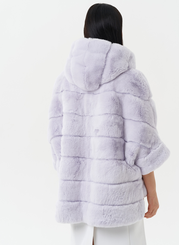 Шуба из меха кролика